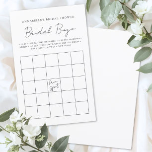 Bridal Shower Bingo Game