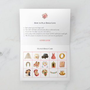 Bridal Shower Bingo Game Board18. Fun Party Holiday Card