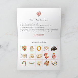 Bridal Shower Bingo Game Board4. Fun Party Holiday Card