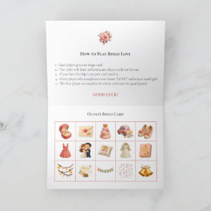 Bridal Shower Bingo Game Board6. Fun Party Holiday Card