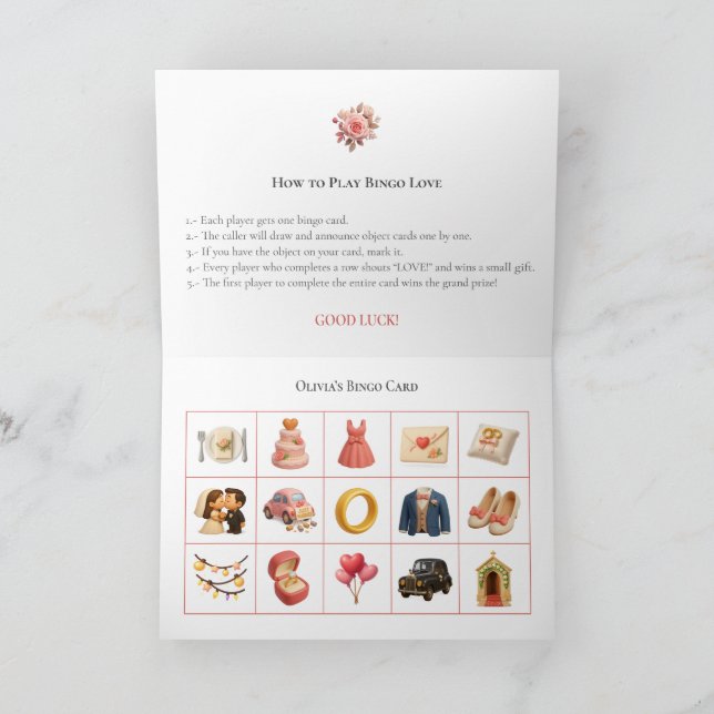 Bridal Shower Bingo Game Board7. Fun Party Holiday Card (Inside)