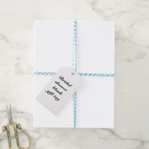 Bridal shower blank gift tag