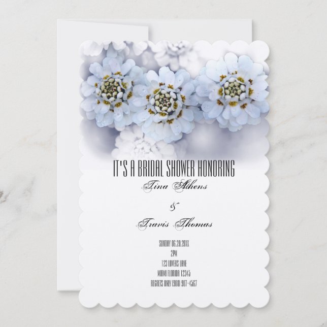 Bridal Shower Blossoms Party Family Friends Guests Invitation (Front)