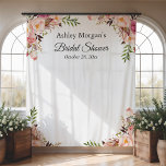 Bridal Shower Blush Pink Floral Photo Backdrop Tapestry<br><div class="desc">Bridal Shower Blush Pink Floral Photo Backdrop Backdrop. 
(1) For further customisation,  please click the "customise further" link and use our design tool to modify this template. 
(2) If you need help or matching items,  please contact me.</div>