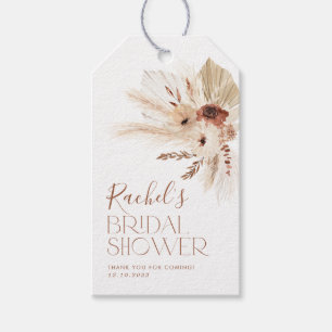 Bridal Shower Boho Floral Gift Tags for Favours