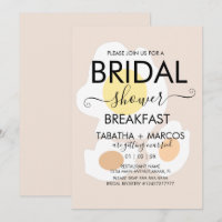 Bridal Shower Breakfast Egg Brunch Invitation