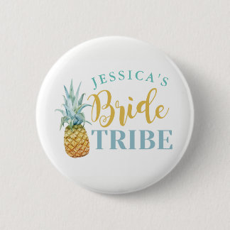 Bridal Shower Bride Badges Bachelorette Pineapple