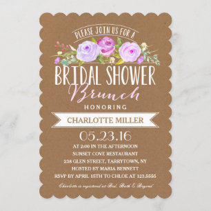 Bridal Shower Brunch Bridal Shower Invitation