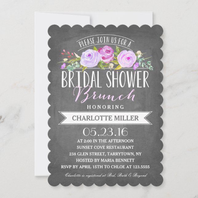Bridal Shower Brunch | Bridal Shower Invitation (Front)