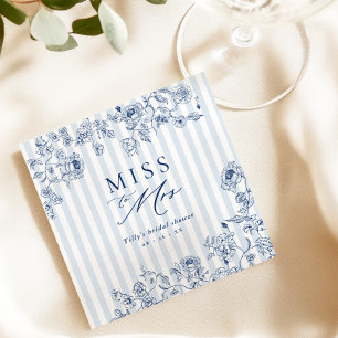 Bridal Shower Brunch Napkins Something Blue Decor