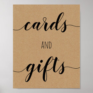 Bridal Shower Cards & Gifts Poster