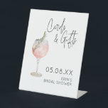 Bridal Shower Cards & Gifts Poster Wine Theme Pede Pedestal Sign<br><div class="desc">Can be fully customised to suit your needs. © Gorjo Designs via Zazzle. // Add in your own names. Delete and move sections as necessary // Looking for matching items? Other stationery from the set available in the ‘collections’ section of my store. // Need help customising your design? Got other...</div>