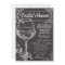Bridal Shower Chalk Chalkboard Wine Invitation