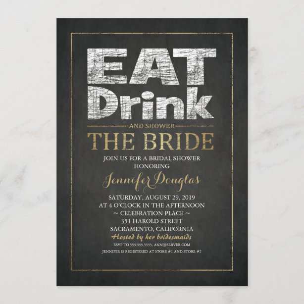 Funny Bridal Shower Invitations Zazzle.co.uk