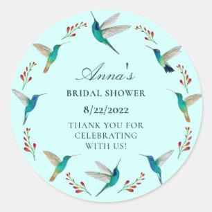 Bridal Shower Classic Round Sticker