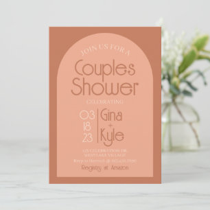 Bridal Shower, Co-ed Shower, Modern Bridal,  Invitation