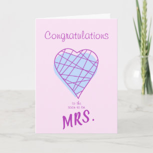 Bridal Shower Congratulations Card