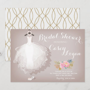 Bridal Shower Dress Invitation