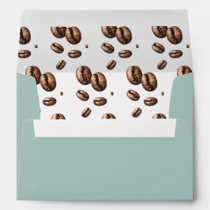Bridal Shower Envelopes Love is Brewing Coffee