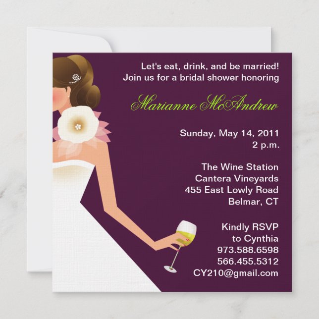 Bridal Shower Esemble Invitation (Front)