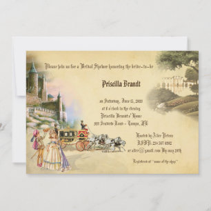 Bridal Shower, Fantasy fairytale,romantic Invitation