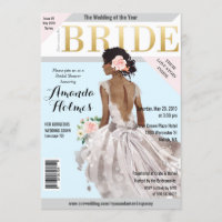 Bridal Shower Fashion Magazine Invitation