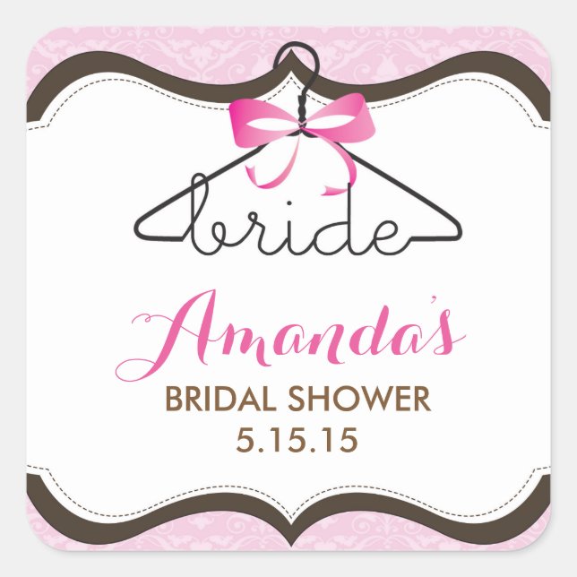 Bridal Shower Favour Labels (Front)