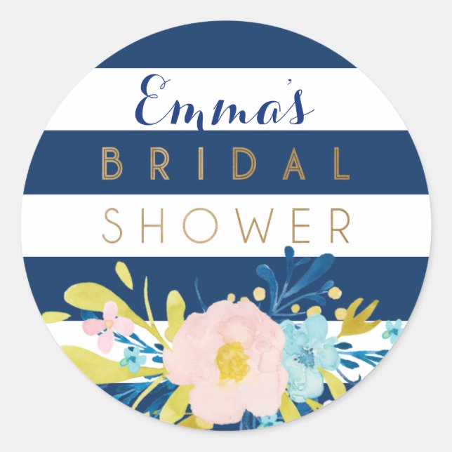 Bridal Shower Favour Stickers (Front)