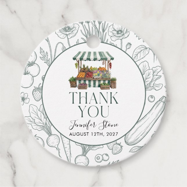  Bridal Shower  Favour Tags (Front)