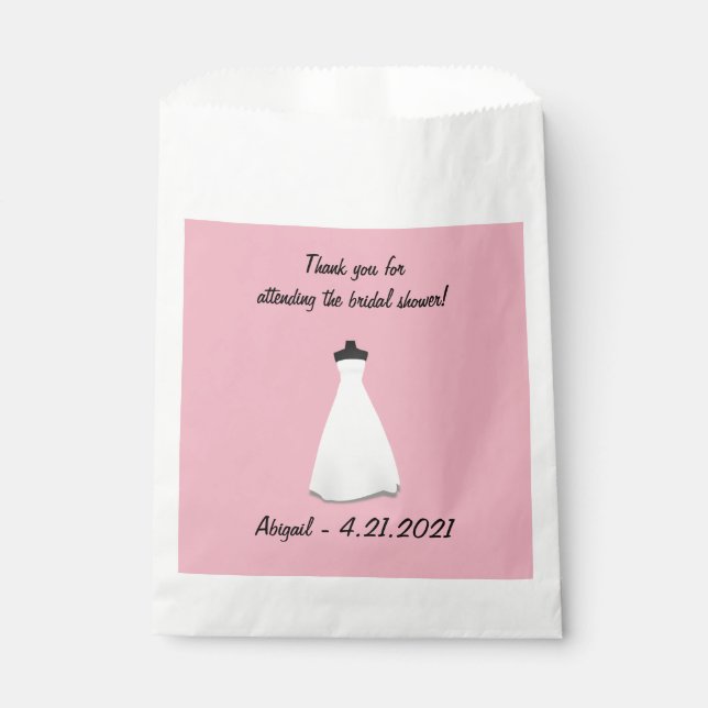 Bridal Shower Favours Bag (Front)