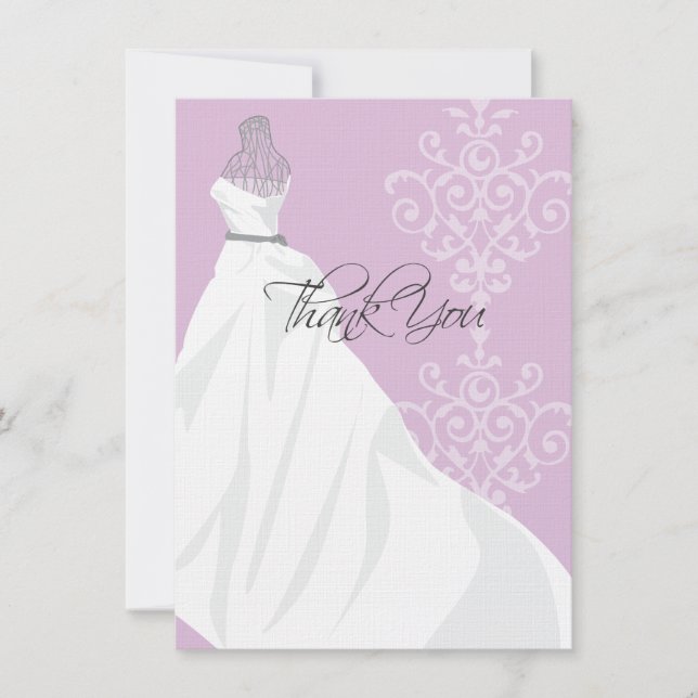 Bridal Shower | Flat Thank You Card (Front)