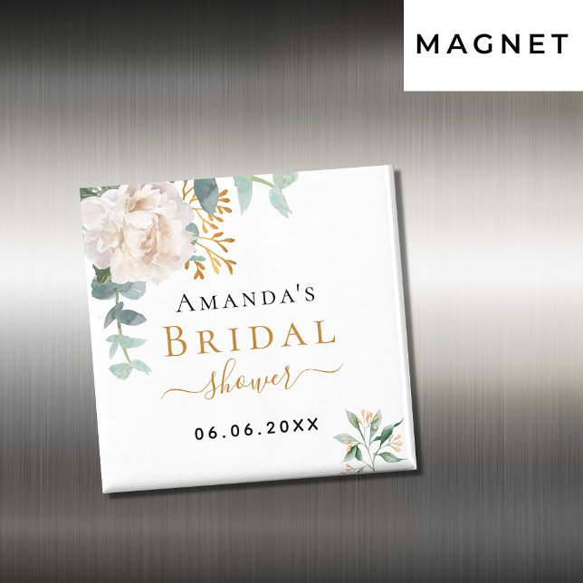Bridal Shower floral eucalyptus greenery favour Magnet (Creator Uploaded)
