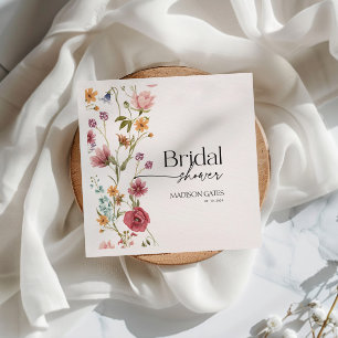 Bridal Shower Floral Napkin