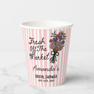 Bridal Shower Floral Paper Cups