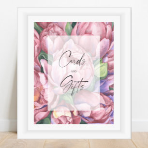 Bridal shower - Flowers - Cards and Gifts Poster