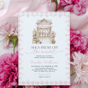 Bridal Shower Fresh off the Market Flower Market Invitation