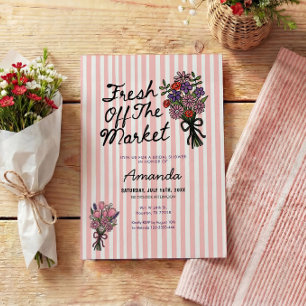 Bridal Shower Fresh Off The Market Invitation