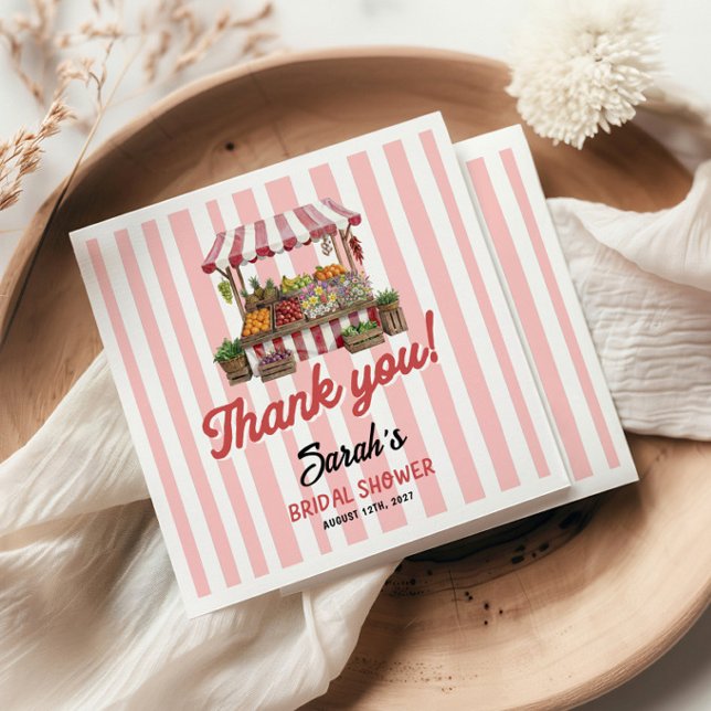 Bridal Shower Fresh Off The Market  Napkin (Creator Uploaded)