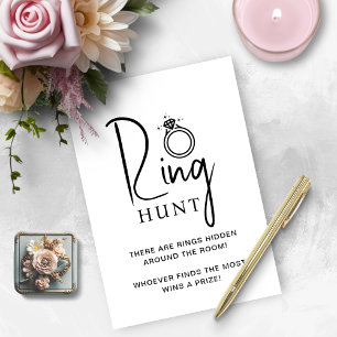Bridal Shower Game Ring Hunt Card