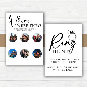 Bridal Shower Game   Ring Hunt   Photo Game Invitation