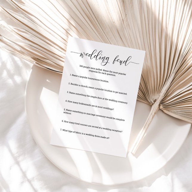 Bridal Shower Game Wedding Feud  Invitation (Creator Uploaded)