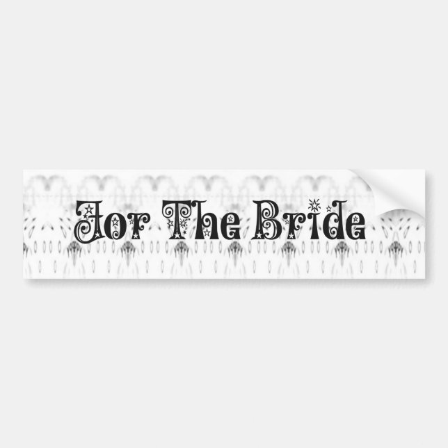 Bridal Shower Gift Art Print Bumper Sticker (Front)