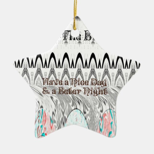 Bridal Shower Gift Art Print Ceramic Tree Decoration (Front)
