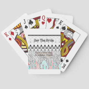 Bridal Shower Gift Art Print Playing Cards