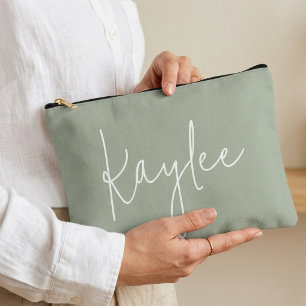Bridal shower gift, Custom sage pouch for her mum