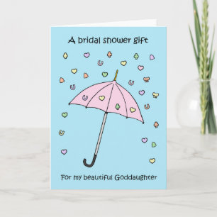 Bridal shower gift for Goddaughter Invitation