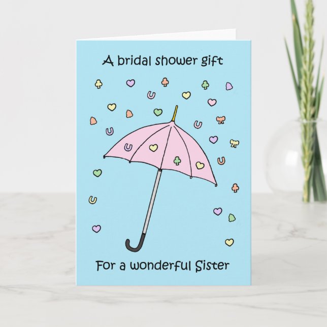 Bridal Shower Gift for Sister Invitation (Front)