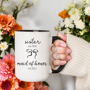 Bridal Shower Gift Proposal Sister Maid of Honour Mug