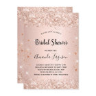 Bridal Shower glitter rose gold confetti