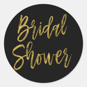 Bridal Shower Gold Foil Birthday Sticker